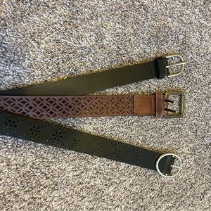 3 gently used belts, excellent condition